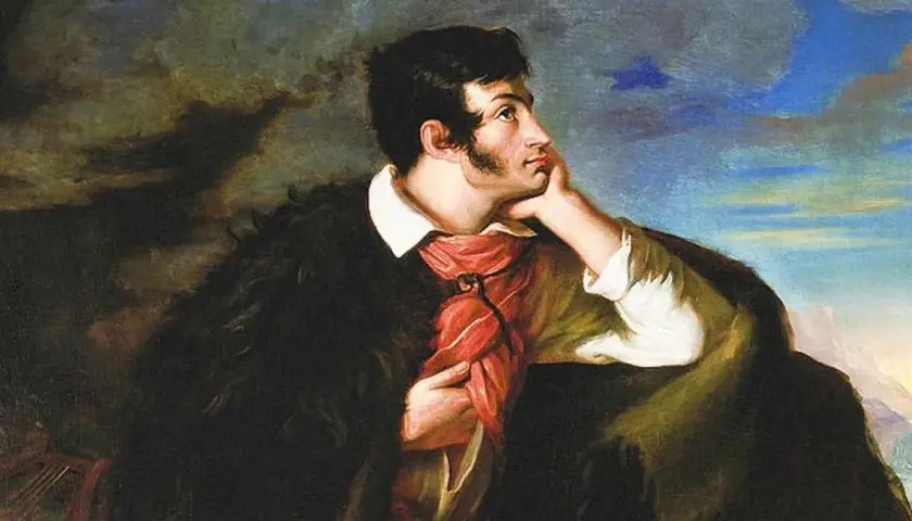 Portret mężczyzny w burzy, symbolizujący burzliwe emocje i wolność ducha. Romantyzm – najważniejsze informacje o epoce.
