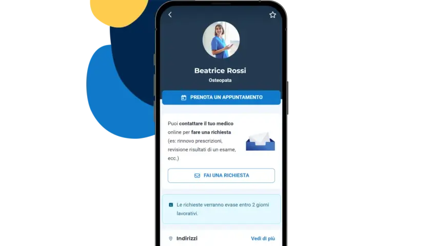 Profilo osteopata Beatrice Rossi su Doctolib Pro. Prenota appuntamenti, invia richieste e trova l'indirizzo dello studio medico.