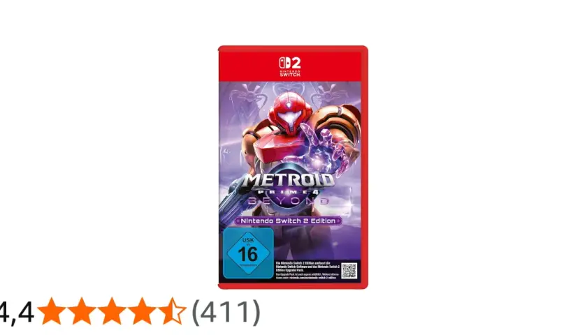 Samus Aran im Metroid Prime 4: Beyond-Cover für Nintendo Switch.