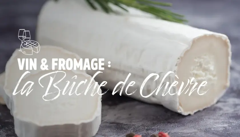 Bûche de chèvre fraîche, parfaite pour un accord vin et fromage. Quel vin avec fromage de chèvre ? Découvrez nos suggestions.