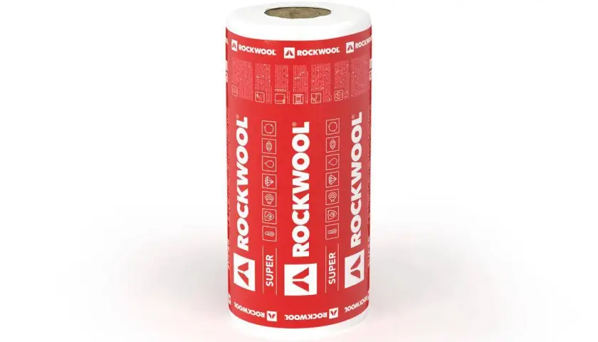 Rolka wełny skalnej Rockwool Super. Idealna do izolacji termicznej i akustycznej.