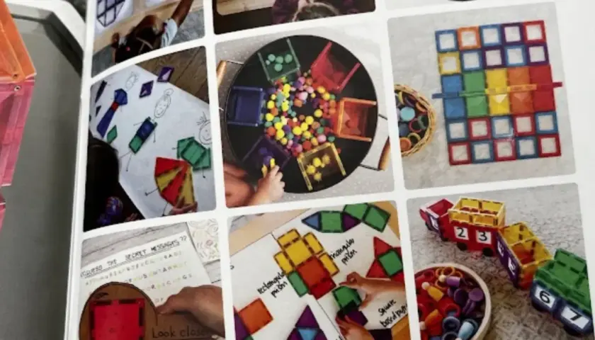 Różne rodzaje klocków dla dzieci: magnetyczne, geometryczne, liczbowe. Zabawy rozwijające kreatywność i logiczne myślenie.