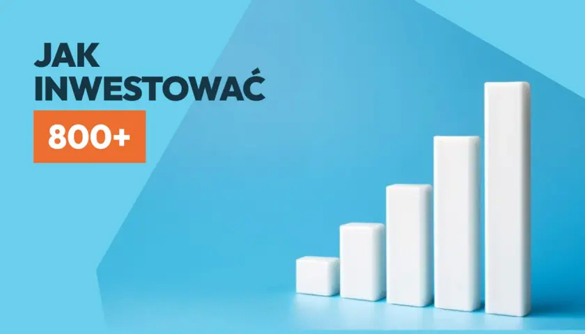 Jak inwestować 800+? Wykres słupkowy symbolizuje wzrost, jak w przypadku obligacji rodzinnych.