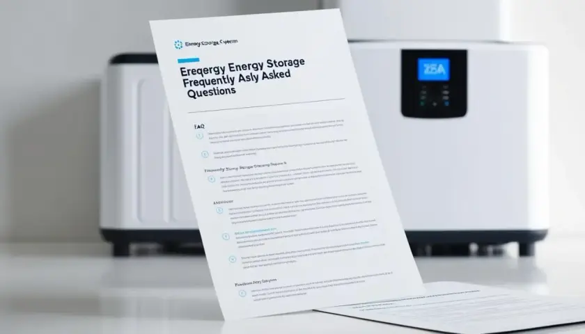 Dokument FAQ o magazynowaniu energii obok białego urządzenia z wyświetlaczem. Czy do fotowoltaiki potrzebny jest internet? Odpowiedź znajdziesz w dokumencie.