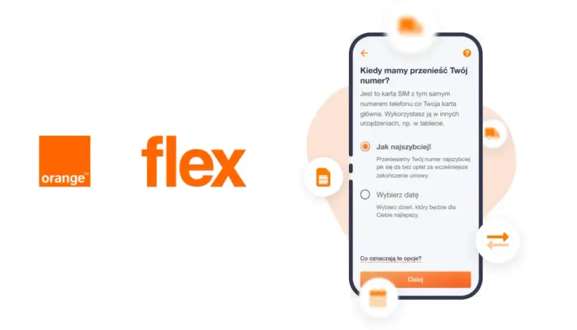 Orange Flex: wybierz, kiedy chcesz dokonać przeniesienia numeru. Szybko czy w wybranym terminie?