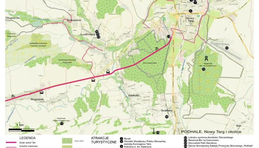 Najlepsze trasy rowerowe w Nowym Targu z mapą i opisami szlaków