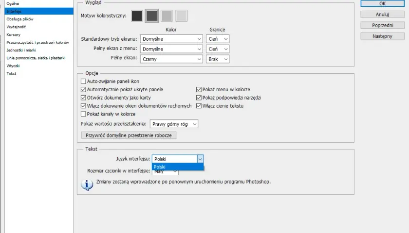 Jak zmienić język w Photoshopie? CC, CS6 i rozwiązania problemów