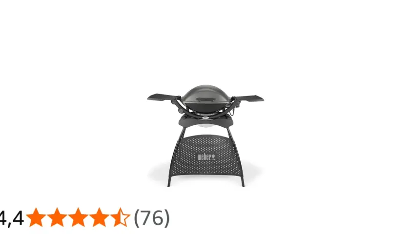En kompakt Weber liten grill på stativ, perfekt för balkongen eller uteplatsen.