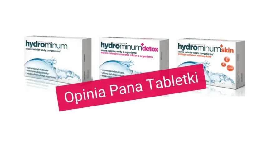 Suplementy Hydrominum, które działają moczopędnie, pomagają usunąć nadmiar wody z organizmu.