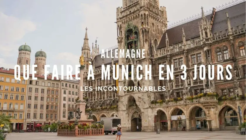 La Marienplatz à Munich, Allemagne, avec le Nouvel Hôtel de Ville. Un guide pour découvrir les incontournables de Munich en 3 jours.