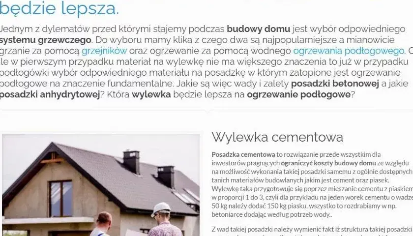 Wylewka anhydrytowa czy cementowa? Która lepsza na podłogówkę?