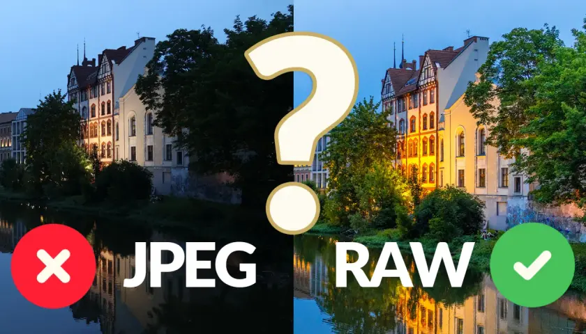 Porównanie zdjęć JPEG i RAW. Zapisując w RAW, możesz zmieścić na 128 GB ile to zdjęć, z lepszą jakością i możliwością edycji.