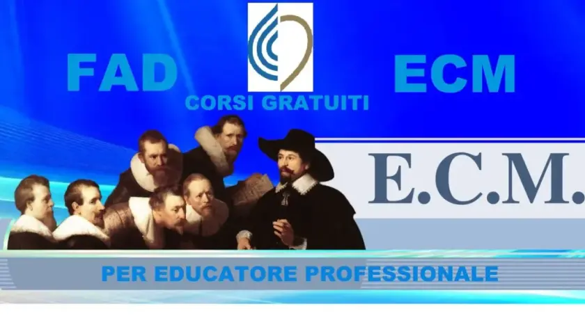 FAD ECM: corsi gratuiti per educatore professionale. Un gruppo di uomini in abiti storici guarda verso lo spettatore.