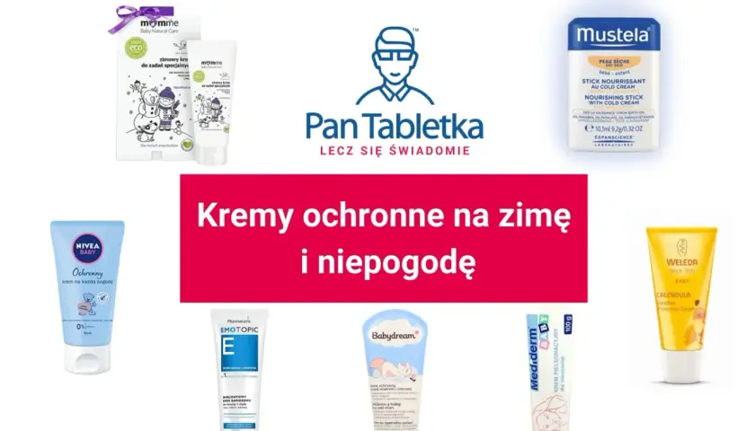 Krem Mediderm i inne kremy ochronne dla dzieci na zimę i niepogodę.