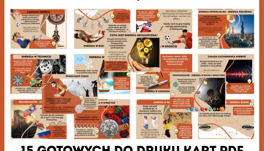 Energia mechaniczna to suma energii ruchu i położenia. Zobacz przykłady jej przemian w sporcie, technice i codziennym życiu.