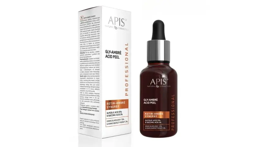 APIS Gly-Ambré Acid Peel: jak stosować? Peeling z kwasem glikolowym 15% i bursztynowym 2% do profesjonalnej pielęgnacji.