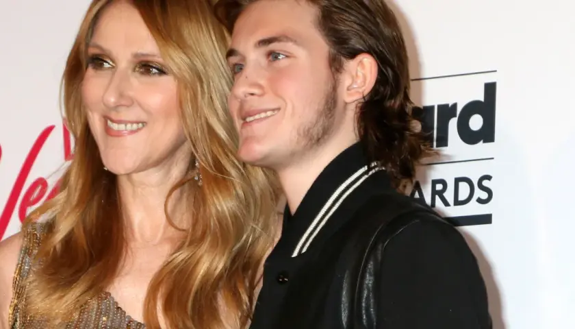 Celine Dion z synem René-Charlesem na gali Billboard Music Awards.