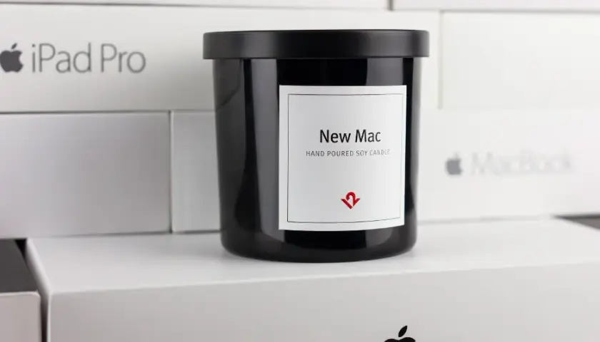 Świeczka o zapachu nowego maca – poczuj magię Apple w swoim domu
