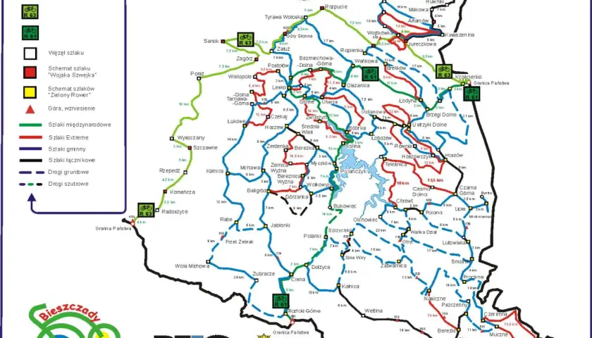 Bieszczady trasy rowerowe mapa – znajdź najlepsze szlaki na rower