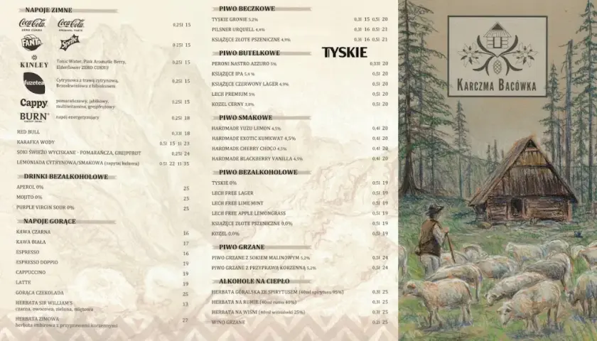 Karczma Bacówka Zakopane: Menu, Ceny, Specjalności Zaplanuj Góralską Ucztę
