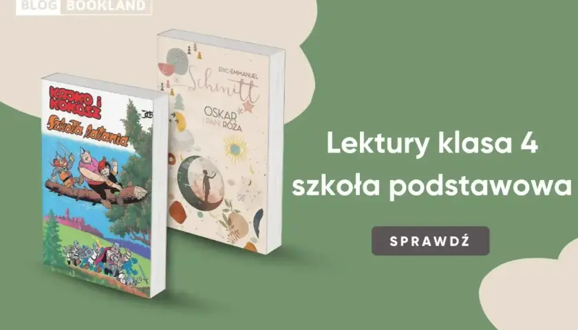 Dwie książki: "Kajko i Kokosz. Szkoła latania" oraz "Oskar i Pani Róża".