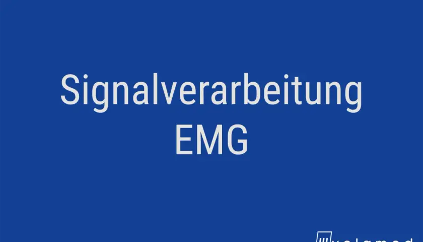 Signalverarbeitung EMG. Die RMS-Formel ist ein wichtiger Bestandteil der Analyse von Muskelsignalen.