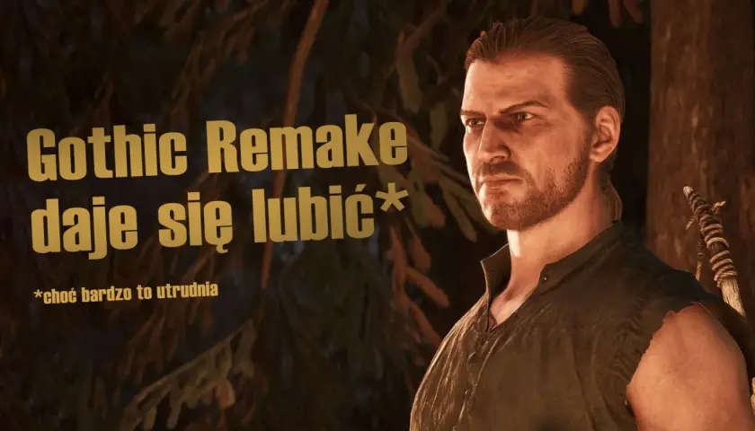 Gothic Remake daje się lubić, choć bardzo to utrudnia. Postać z gry w mrocznym lesie.