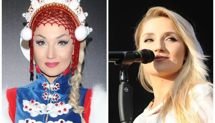 Cleo przed operacjami w tradycyjnym stroju i na scenie.