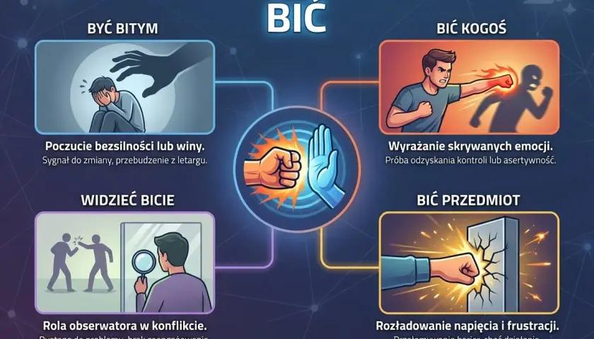 Sennik: sen o tym, jak bić kogoś w twarz, może oznaczać potrzebę wyrażenia emocji lub odzyskania kontroli.