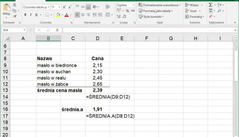 Jak obliczyć średnią arytmetyczną w Excelu – proste kroki, które musisz znać