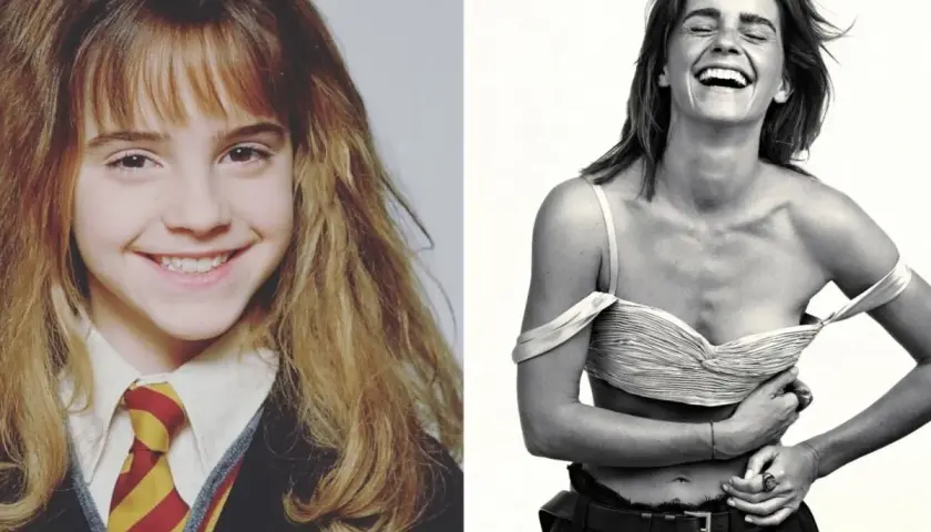 Emma Watson jako dziecko i dorosła kobieta. Widać, ile lat ma Emma Watson, od Hermiony do ikony stylu.