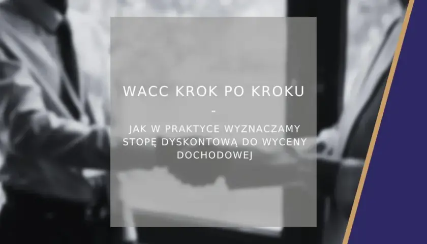 WACC krok po kroku: jak obliczyć stopę dyskontową do wyceny dochodowej. Dwóch mężczyzn w garniturach ściska sobie dłonie.