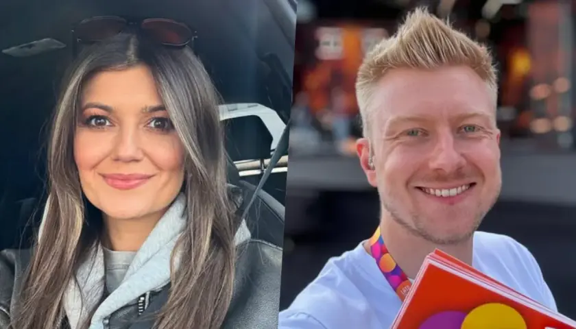 Uśmiechnięta Marta Surnik i jej mąż, z pasją do muzyki, pozdrawiają z festiwalu.