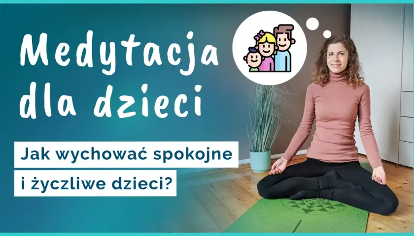 Medytacja dla dzieci: jak wychować spokojne i życzliwe dzieci? Kobieta w pozycji lotosu na macie.