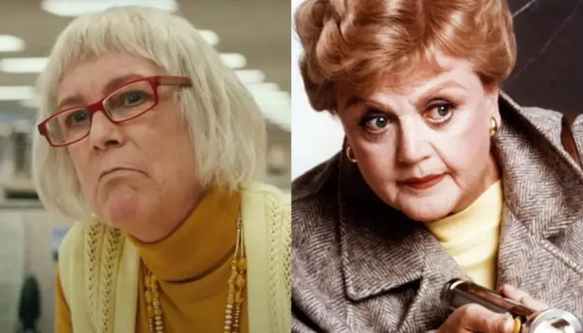 Jamie Lee Curtis och Angela Lansbury, två ikoniska skådespelerskor, i en jämförelse av deras roller. Rollistan i "Mord och inga visor" skulle vara komplett med dessa talanger.