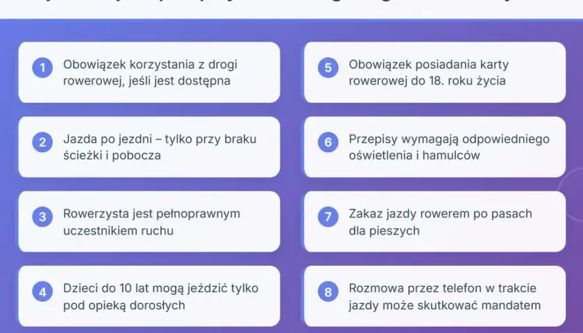 Karta rowerowa jest obowiązkowa do 18. roku życia. Dowiedz się, czym można jeździć na rowerze i jakie są przepisy.