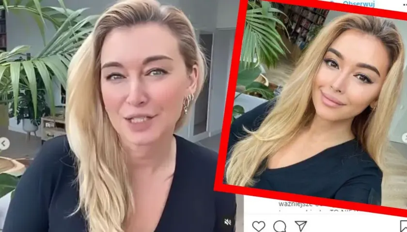 Martyna Wojciechowska w stylizacji, która mogłaby trafić na okładkę Playboya, uśmiecha się do obiektywu.