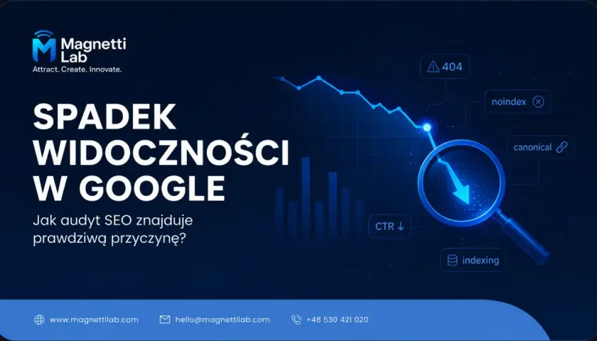 Spadek widoczności w Google? Audyt SEO znajdzie przyczynę. Sprawdź, czy Twoja strona jest test mobile friendly.