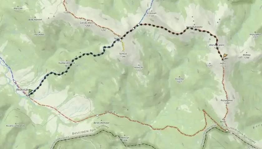 Mapa pętli bieszczadzkiej i najlepsze szlaki turystyczne w Bieszczadach