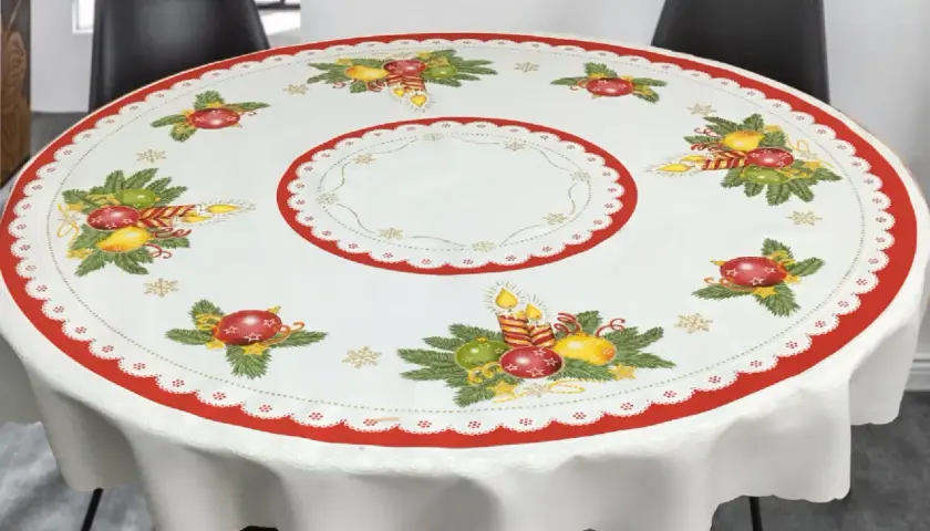  Okrągły obrus świąteczny - Nowoczesny i elegancki na święta 2023