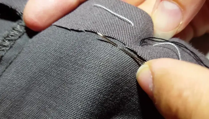 Domina coser bajos a mano: El truco invisible para tus pantalones