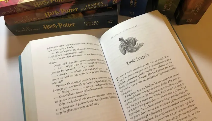Młody Severus Snape na ilustracji w książce "Harry Potter".