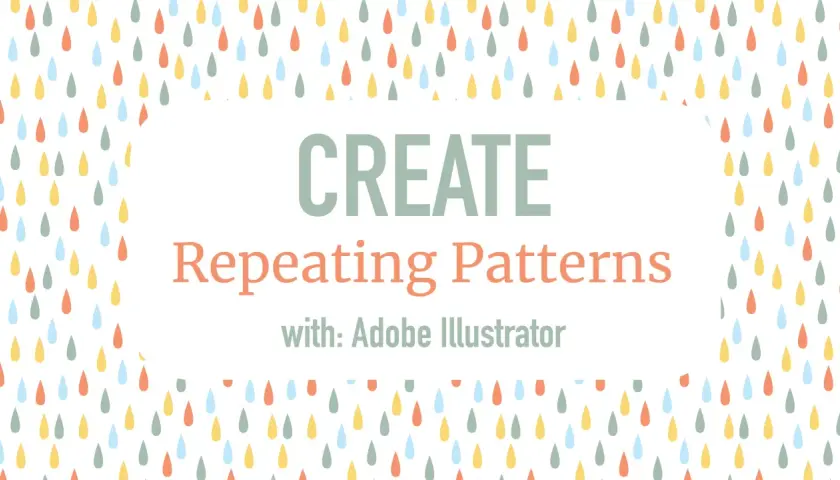 Apprenez comment créer un motif sur Illustrator avec des gouttes colorées.