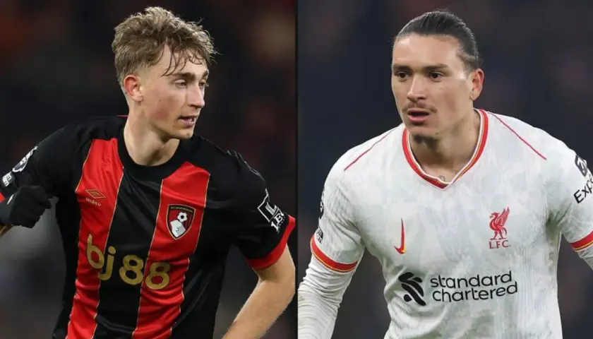 Dwóch piłkarzy: młody zawodnik Bournemouth i Darwin Núñez z Liverpoolu, którego transfery budzą emocje.