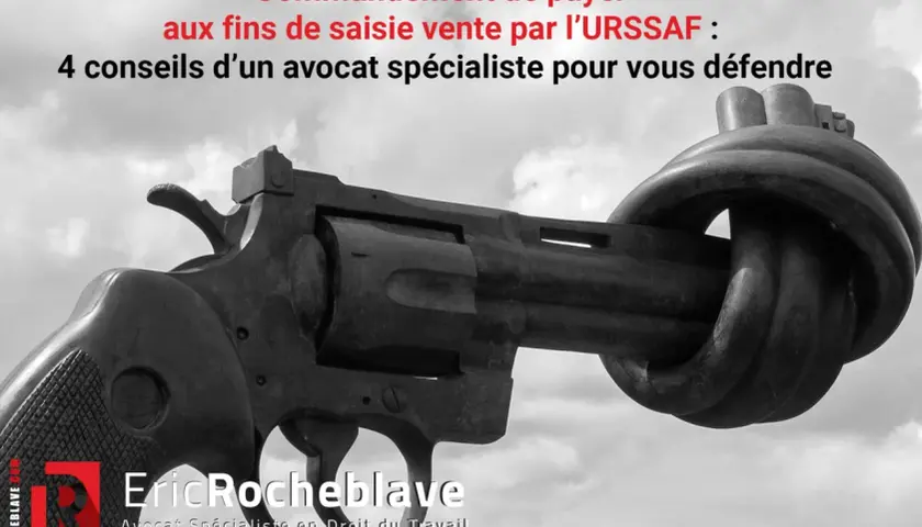 Un revolver noué symbolise un commandement de payer aux fins de saisie vente. 4 conseils d'un avocat pour vous défendre.