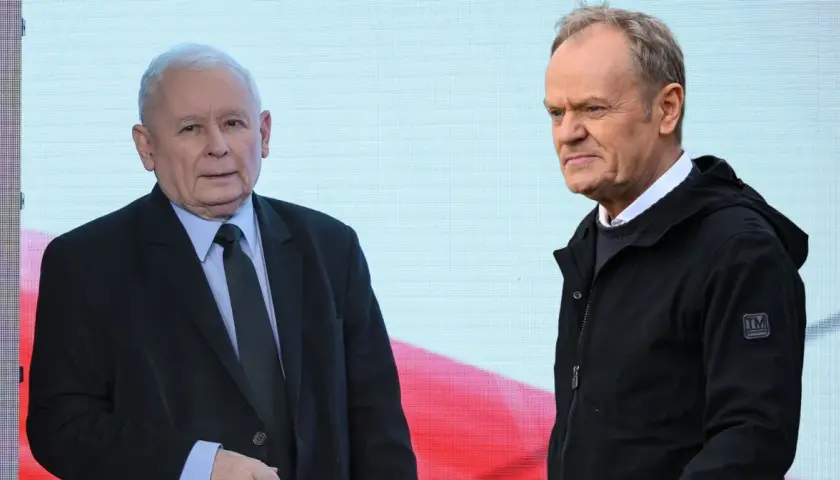Jarosław Kaczyński i Donald Tusk – dwaj politycy, którzy decydują, kto ma szanse wygrać wybory.