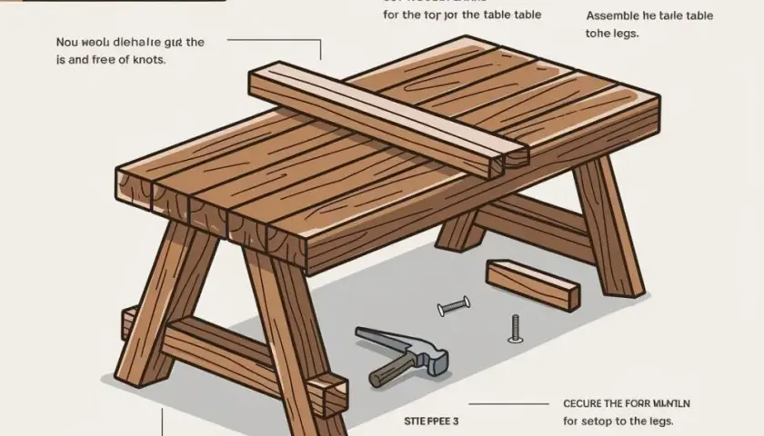Jak zrobić stół ogrodowy z desek? Przewodnik DIY krok po kroku