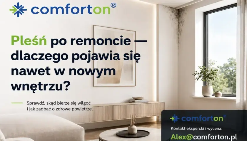 Pleśń na ścianie po remoncie? Sprawdź, jak zadbać o wentylację w łazience i zdrowe powietrze.