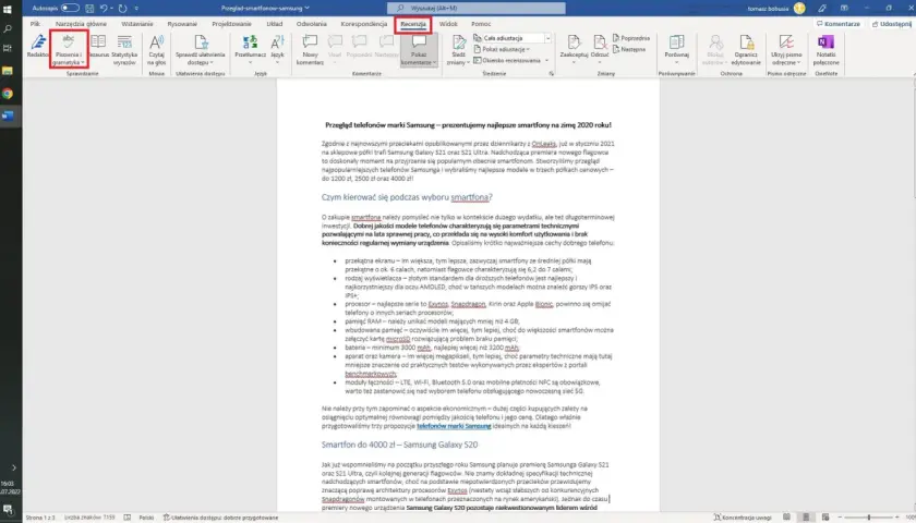 Jak włączyć sprawdzanie pisowni w Wordzie i uniknąć błędów ortograficznych