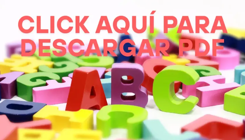 Abecedario para niños para imprimir. Letras de madera de colores A, B, C y más, listas para descargar.